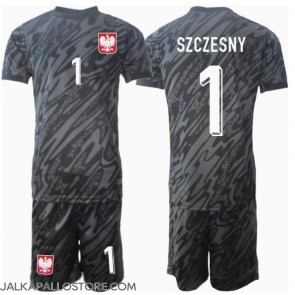 Puola Wojciech Szczesny #1 Maalivahti Vieraspaita Lapsille EM-Kisat 2024 Lyhythihainen (+ shortsit)